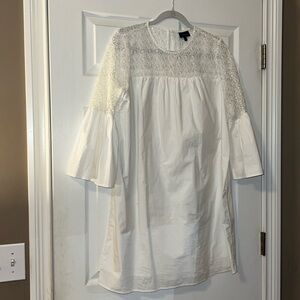 Who What Wear White Cotton Lace Mini Dress EUC size L